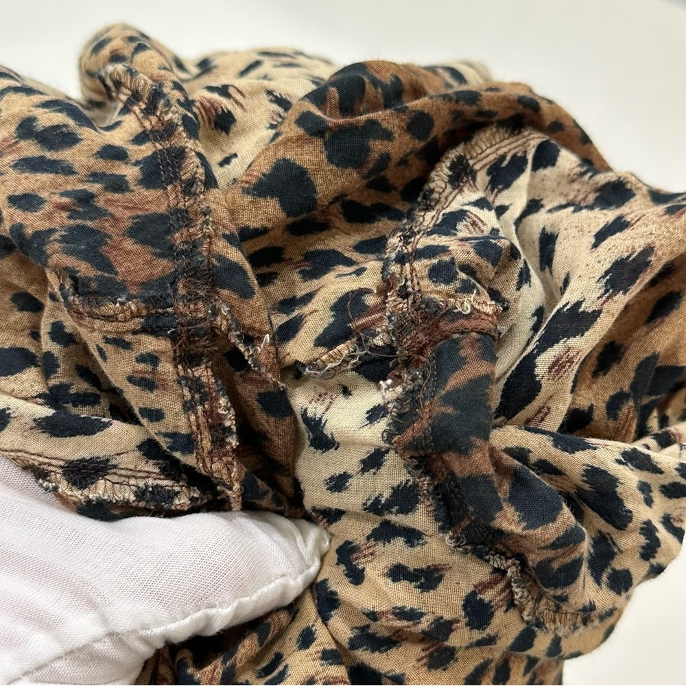 Vintage Moschino Mare Leopard Print Casual Button-Down Shirt US 32/S IT 40 - Picture 13 of 13